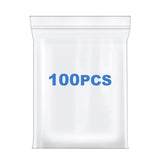 Somoga 100 PCS 6 x 8 Thick 4 Mil Clear Zip Poly Bags Plastic Reclosable Zip Seal Lock Bags Heavy-Duty Photo Cards Snacks Seeds Z