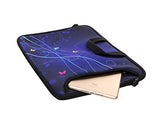 14-Inch Neoprene Laptop Shoulder Messenger Bag Case Sleeve for 13 13.3 14 14.1 Inch Notebook/Chromebook (Blue)