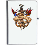 Udnag Ruled Notebook Diary Courage Strength Faith | Nautical Spirit, [A5 80Pages 80Gsm]
