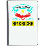 Udnag Ruled Notebook Diary Independance Day | Proud To Be An American, [A5 80Pages 80Gsm]