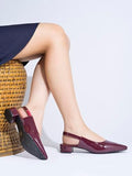 Shoetopia Solid Pointed Toe Cherry Pumps For Women & Girls /Eu37,Cherry,4,B0FF3C9YYK