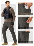 Toplot Men'S Functional Straight-Fit Cargo Pants (Men-Zip-Cargo-5216-Dark Grey-34),Dark Grey,34,B0DQYC7D6Q