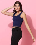 Toplot Women'S Combo Solid Ribbed Scoop Neck Sleeveless Slim Fit Tank Top Pack Of 2 (Combo-5069-Blk-Nvy-L),Black-Navy,,B0CG5JYFLR