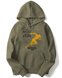 Adro Men'S Cotton Hooded Hoodie (H-B-Sto-Ol_Olive_Xl)