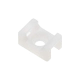 Uxcell Cable Tie Base Saddle Type Mount Wire Holder Permanently Anchor To Wall Desk 15X10X7Mm White 4.1Mm Hole 100Pcs