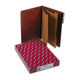 Smead 19230 Pressboard Classification Folders Metal Tab Legal SixSection Red 10/Box