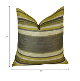 Plutus Brands Plutus Ocosingo Zest Handmade Throw Pillow, 22 X 22, Gray/Citrine/Ivory