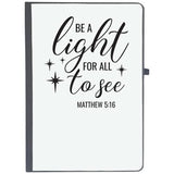 Udnag Ruled Notebook Diary Saying | Be A Light For All To See, [A5 80Pages 80Gsm]