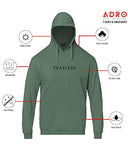 Adro Men'S Cotton Neck Hooded Sweatshirt (H22-M-Frl-Pt_Pista_M)