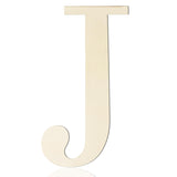 Large Wooden Letters 12 Inch Paintable Wood Letter J for Wall Decor, 1/5 Inch Thick Wooden Alphabet Letters Cutouts for DIY Craf