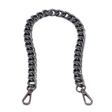 Immijwell Medium Size Fabulous Metal Shoulder Crossbody Purse Strap Replacement Bag Chain Accessories (Color Black,100 Cm)