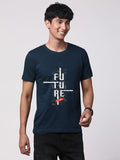Adro Men'S Graphic Printed 100% Cotton T-Shirt - Regular Fit, Printed T-Shirts For Men (Rn24-Ftr-Sb_Teal_S)