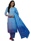 Libas Women'S Pure Cotton Kurta Set (49059_Blue