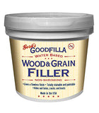 WaterBased Wood & Grain Filler (Trowel Ready) Ash 1 Gallon by Goodfilla | Replace Every Filler & Putty | Repairs, Finishes 