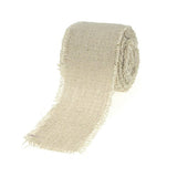Natural Linen Ribbon Fringe Edge, 5 Yards (2Inch)