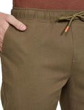 Fyltr Men'S Taper Fit Stretch Cotton Joggers With Elasticated Waistband & Drawstrings,Mythical Olive,Mythical Olive,28