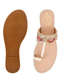 Shoetopia Girls Kh-5253 Cream Flat Sandal - 3 Uk (Girls-Kh-5253-Cream),Cream,3,B0CQK4D2HT