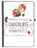 Udnag Ruled Notebook Diary Chocolates Taste | IM Pretty Sure Chocolate Taste As Good As Skinny Feels, [A5 80Pages 80Gsm]