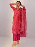 Libas Women'S Silk Blend Kurta Set (400314 Red M