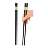 Puthak Eating Wooden Japanese Chopstick (Black Pack of 1 Pair)