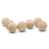 3-1/2 inch Round Wooden Balls for Crafts Bag of 5 Unfinished and Smooth Round Birch Hardwood Balls and Wooden Spheres by Woodpec