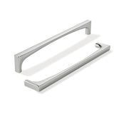 khtumeware 2 Pack Solid Handles 10-Inch(256mm) Polished Nickel Cabinet Pulls,Heavy Duty for Kitchen Cabinets, Cupboards, Drawers
