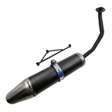 ZTDZZH black Muffler Exhaust Pipe System for GY6150CC Scooters Stroke Engine