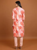 Ketch Women'S Polyester Regular Fit Kurta (Khku000455_Coral Coral M