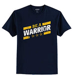 Adro Be A Warrior Design Printed T-Shirt For Men (Rnr-S36-War-Nb_Navy_2Xl)