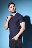 Dhruvi Trendz Mens Polycotton Casual Men T-Shirt Regular Fit Western (Dupli-Dt-Mt-1009_Blue_L)