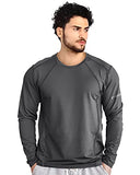 Eyebogler Mens Dry Fit Round Neck Full Sleeve Casual Tshirt Pack Of 2,Night Owl::BlackApparel,2XL