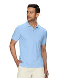 Xyxx Men'S Cotton Solid Regular Fit Shirt (Xy_Cr14_Polo Tshirt_1_Sky Blue,Sky BlueApparel,2XL