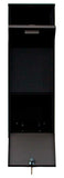 Qualarc Wf-Vacmb Large Capacity Galvanized Steel Locking Post And Column Mount Rust Proof Vacation Mailbox, Black