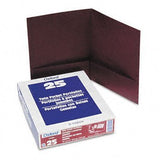 Oxford Linen Twin Pocket Folders Letter 8 1/2 X 11 Sheet Size 100 Sheet Capacity 2 Pocket[s] Burgundy 25 / Box