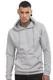 Adro Men'S Cotton Neck Hooded Sweatshirt (H24-M-Pln-Gr_Grey,GreyApparel,M