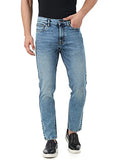 INKD Men's Lightweight & Stretchable Regular Fit Jeans,Sky Why