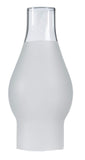 B&P Lamp 2 1/2 Inch by 7 1/2 Inch Frosted Style Glass Lamp Chimney for Vintage and Antique Style Lamps