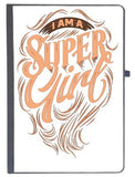 Udnag Ruled Notebook Diary Super Girl | I Am A Super Girl, [A5 80Pages 80Gsm]