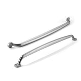 CABDM 5 Pack 12 inch Hole Center Brushed Satin Nickel Cabinet Pulls - Heavy Duty Solid Drawer Hardware Handles Kitchen Vanity Ba