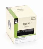Dritz 9407B NonRoll Woven Elastic, Black, 1Inch by 12Yard