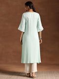Libas Women'S Viscose Rayon A-Line Kurta (29200_Blue Blue M
