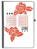 Udnag Ruled Notebook Diary Flower | Rose 100% Free, [A5 80Pages 80Gsm]