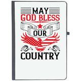 Udnag Ruled Notebook Diary Independance Day | Bless Our Country, [A5 80Pages 80Gsm]