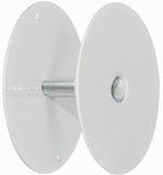 Vault Locks Door Knob Deadbolt Hole Cover Round Filler Plate 3inch Diameter Maintains Door Security (White)