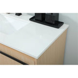 Elegant Decor Sloane 40 Mdf And Steel Single Bathroom Vanity In Maple