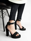 Shoetopia Women'S Flat Sandal,Black,4,B0BY6X6ZNX