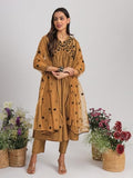 Womanista Women'S Poly Silk Kurta Set (Kurtaset_1276_Mustard_38)