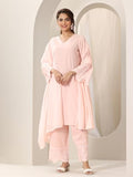 Libas Women'S Pure Cotton Kurta Sets (99260_Pink_M)