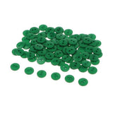 Merishopp 2X100 Candy Color 2Holes Round Resin Button For Sewing Craft Scrapbook 1Cm Green