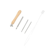 Ecomistiq Punch Pin Portable Yarn Embroidery Pen For Tapestry Embroidery Rug Diy Craft 9Cm With 3 Heads